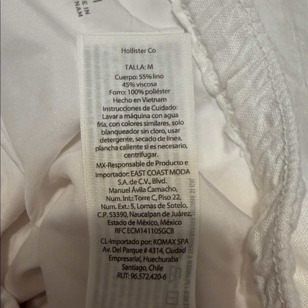 Hollister Crisp White Casual Pants - Picture 3 of 3